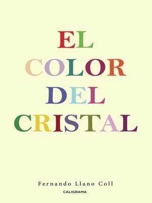 cover image of El color del cristal